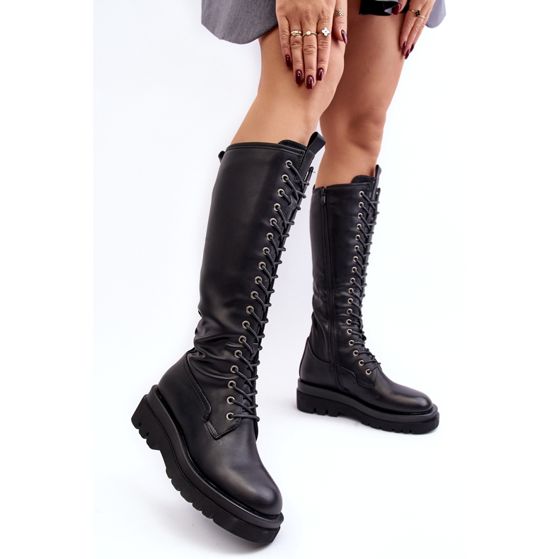 Women's Over-the-Knee Insulated Over-The-Knee Boots, Black Lliclies 3