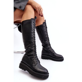 Women's Over-the-Knee Insulated Over-The-Knee Boots, Black Lliclies 5