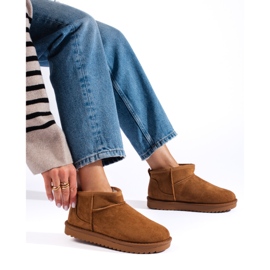 Shelovet women's brown snow boots 1