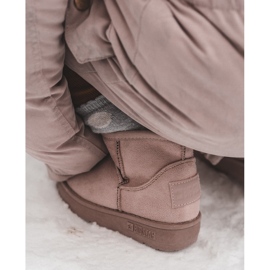 Children's Insulated Snow Boots With Zipper Pink Big Star MM374101 1