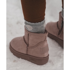 Children's Insulated Snow Boots With Zipper Pink Big Star MM374101 2