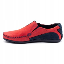 Olivier Men's loafers 834 red 1