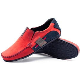 Olivier Men's loafers 834 red 2