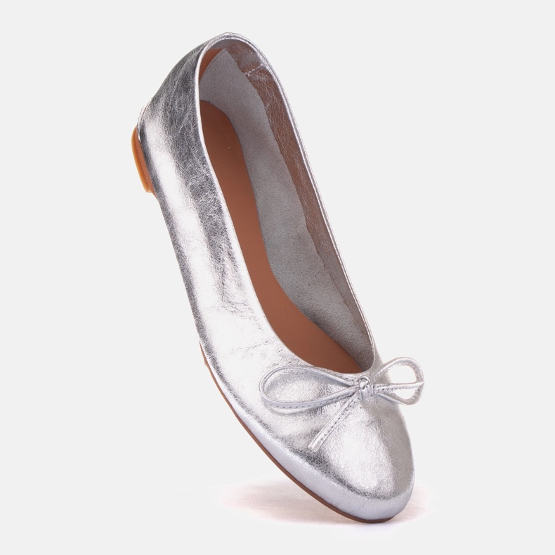 Marco Shoes Passo ballet shoes silver 1