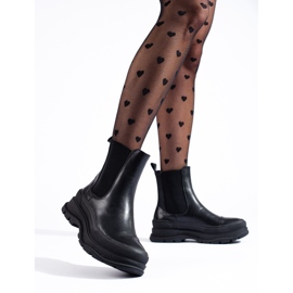 Classic women's Shelovet Chelsea boots black 1