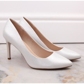 Sergio Leone W SK428A silver high heels 1
