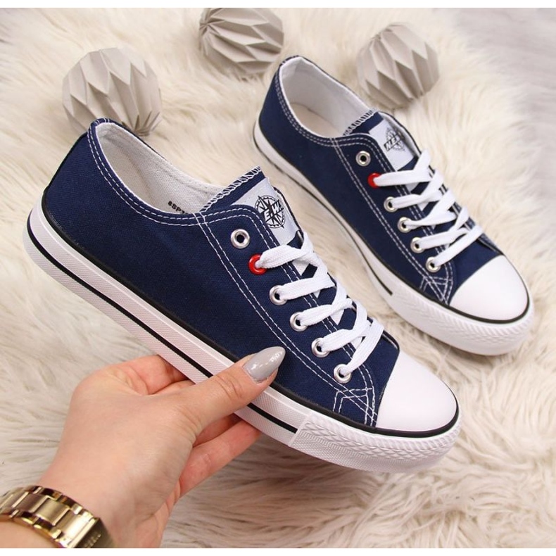 Navy blue sneakers NEWS W EVE8A 1 Navy blue sneakers NEWS W EVE8A 1