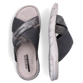 Comfortable Rieker M RKR581 gray flip-flops 2