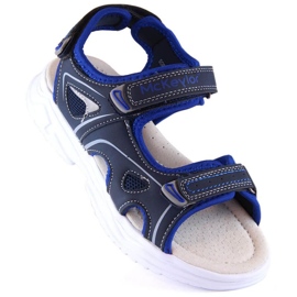McKinley McKeylor Jr JAN229A Velcro sandals, navy blue 1