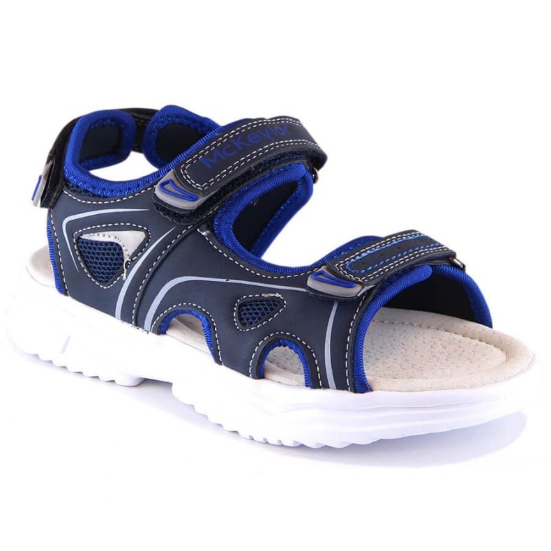 McKinley McKeylor Jr JAN229A Velcro sandals, navy blue 2