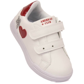 American Club Jr AM925A Velcro sports shoes, white 1