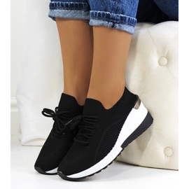 Black sneakers on the wedge Sabelia 1
