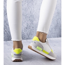 White sneakers with neon inserts from Alita 1