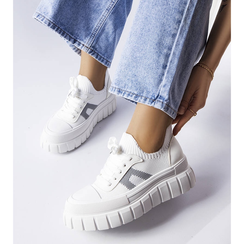 Charpentier white platform sneakers 1