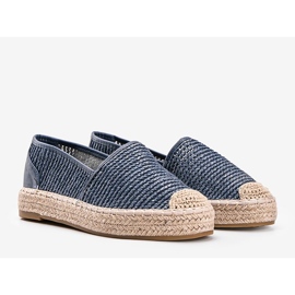 Carly blue woven espadrilles 1