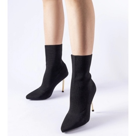 Black sock ankle boots from Vincoli 1