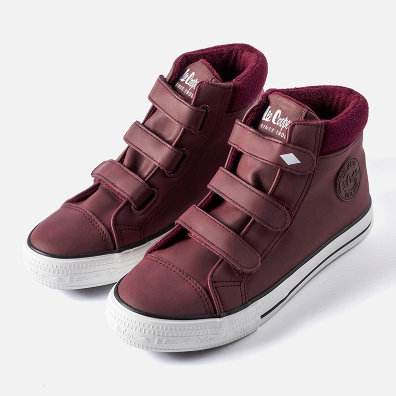 Maroon sneakers Lee Cooper LCJ-21-31-0614K red 1 Maroon sneakers Lee Cooper LCJ-21-31-0614K red 1