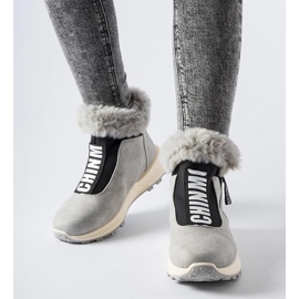 Gray insulated Oneglia high sneakers grey 1