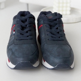 Navy blue sneakers Lee Cooper LCJ-21-29-0642M 1
