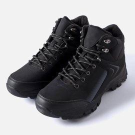 Black insulated boots in Mers trekking style 1