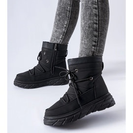 Black matt Jamison insulated snow boots 1