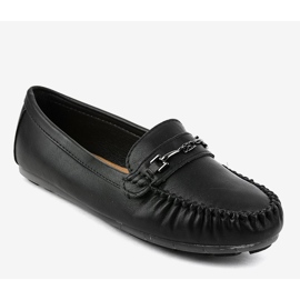 Black eco-leather ballerina loafers FM3102A 1 Black eco-leather ballerina loafers FM3102A 1
