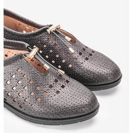 Black openwork shoes from Cassinia multicolored 5