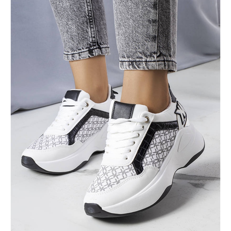 Margie monogrammed black sneakers white 1