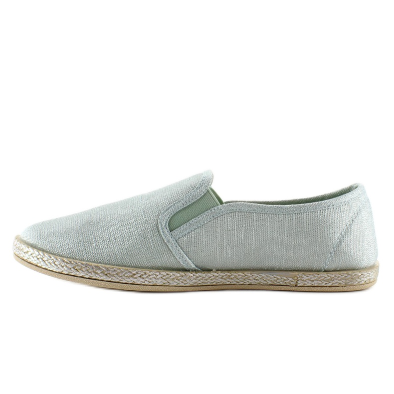 Slip-on espadrilles glamor JX16 Green 1 Slip-on espadrilles glamor JX16 Green 1