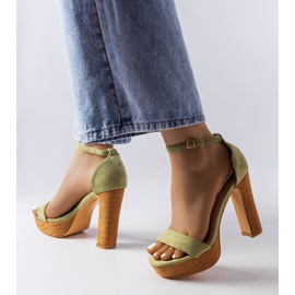 Inna Green high heel sandals from Selsa 2