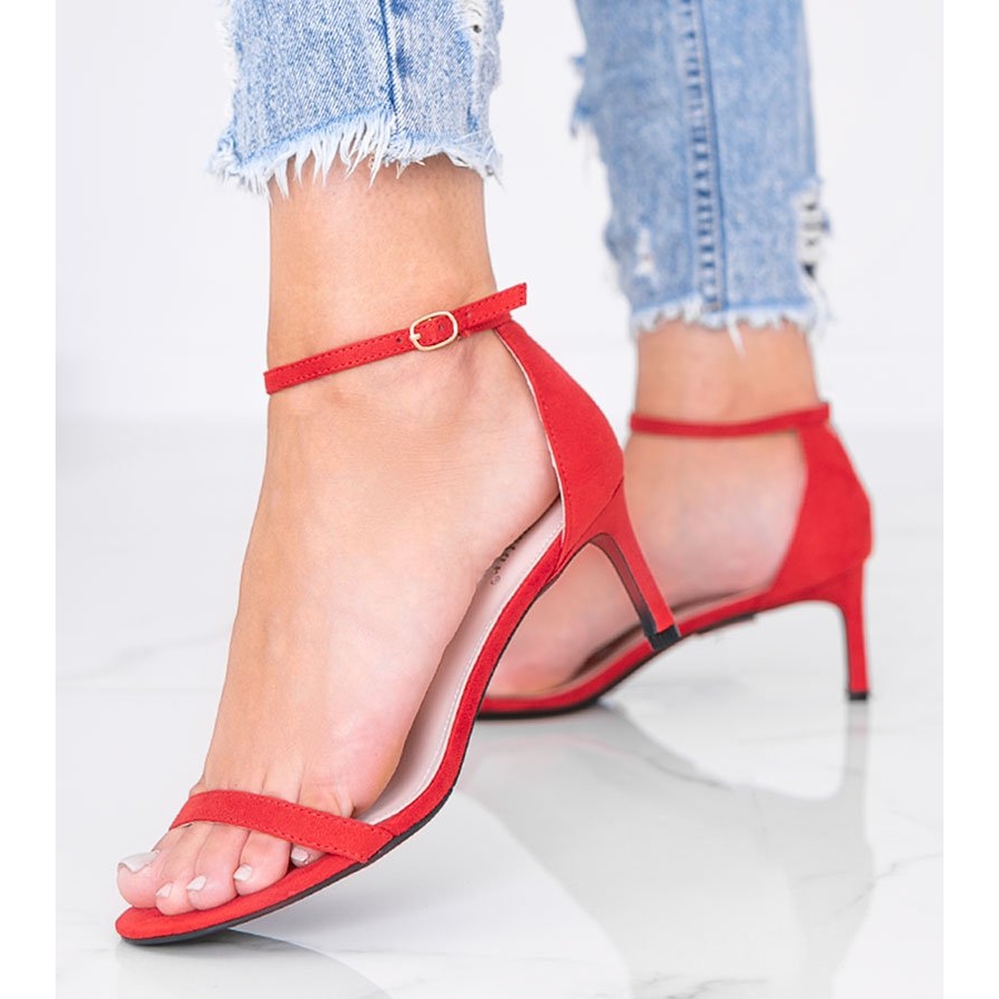 Strappy 2025 red sandals