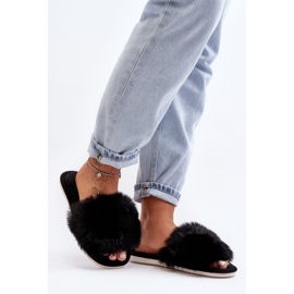 Women's Slippers With Fur Black Vienitta 2 Women's Slippers With Fur Black Vienitta 2