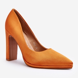 Orange Piatti high heel pumps 1 Orange Piatti high heel pumps 1