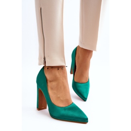 Green Piatti high heel pumps 1