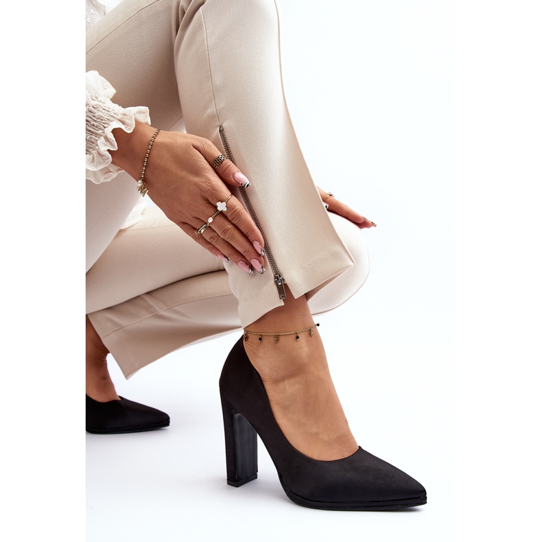 Black Piatti high heel pumps 1