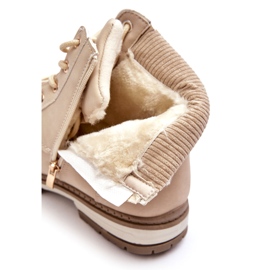 News Women's Leather Insulated Boots Beige Bimena 1 News Women's Leather Insulated Boots Beige Bimena 1