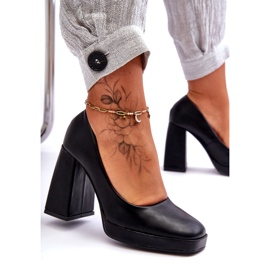 Pumps On Massive Heels Black 4