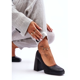 Pumps On Massive Heels Black 3