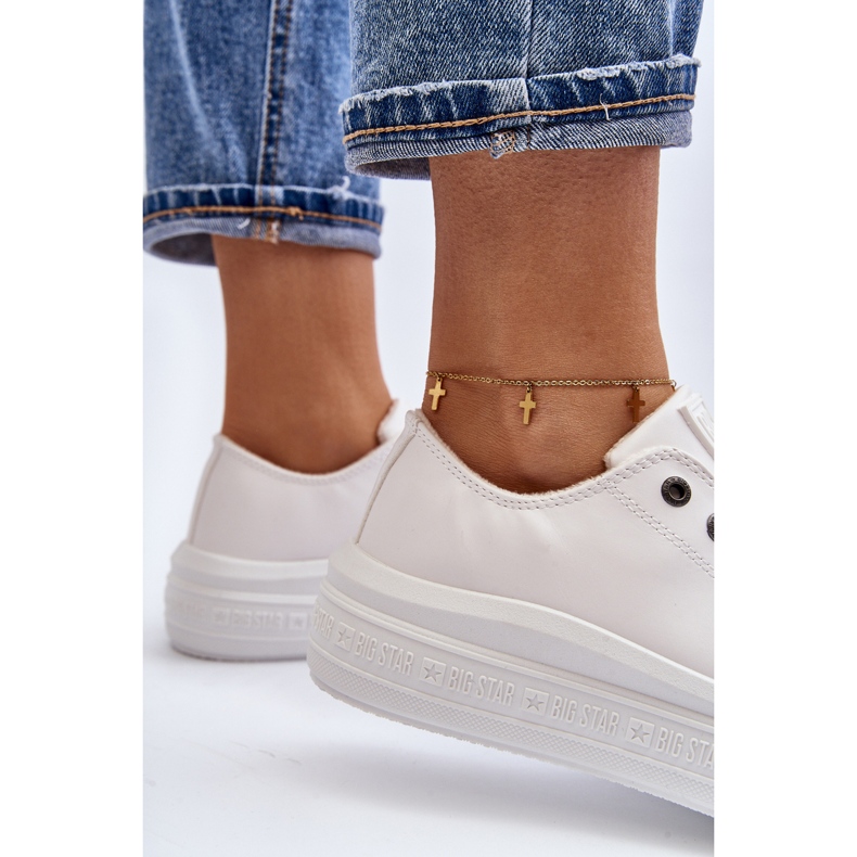 Women's Insulated Low Sneakers White Big Star MM274029 1