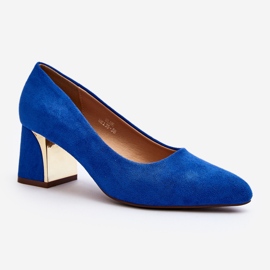Blue Stelloria high heel pumps 1