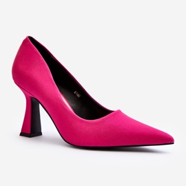 Classic Pointed Toe High Heels Fuchsia Delimena pink 2
