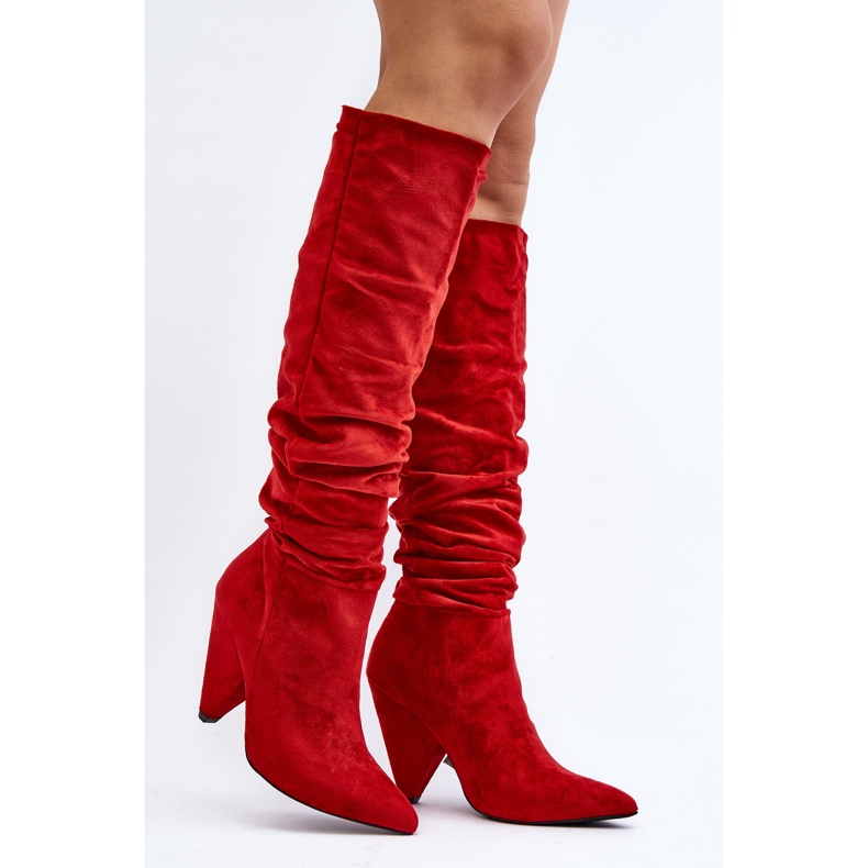 Women's Suede Boots Lu Boo Red 1