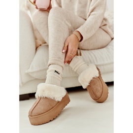 Khaki Starlyn Women's Snow Boots With a Thick Sole beige 2