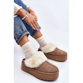 Khaki Starlyn Women's Snow Boots With a Thick Sole beige 1