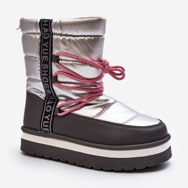 Women's Snow Boots With Silver Lilar Lacing 2 Women's Snow Boots With Silver Lilar Lacing 2