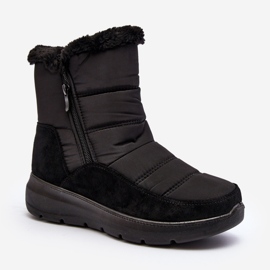 Women's Snow Boots With Fur Black Primose 1