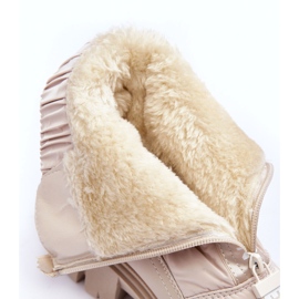 NEWS Women's High Insulated Snow Boots Beige Freoc 5