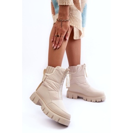NEWS Women's High Insulated Snow Boots Beige Freoc 3 NEWS Women's High Insulated Snow Boots Beige Freoc 3