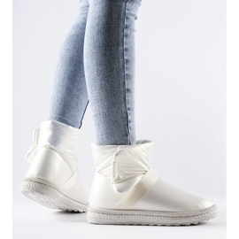 Beige shiny short snow boots from Delaune 1 Beige shiny short snow boots from Delaune 1