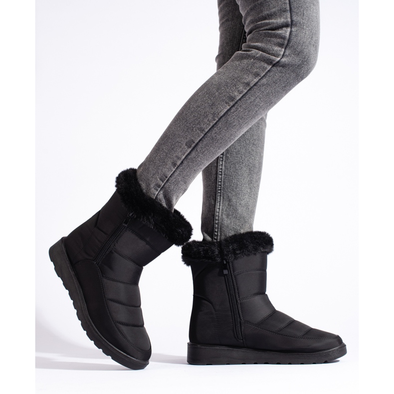 W. Potocki Black women's snow boots by Potocki 1